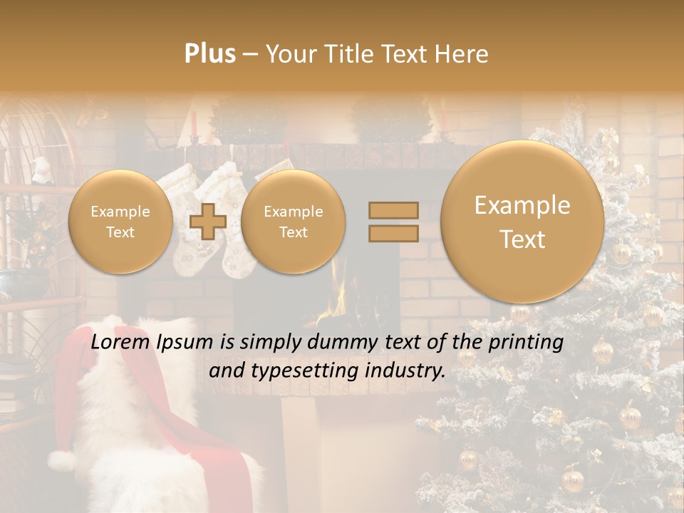 Christmas Interior Home PowerPoint Template