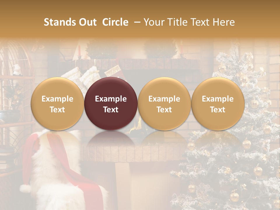 Christmas Interior Home PowerPoint Template