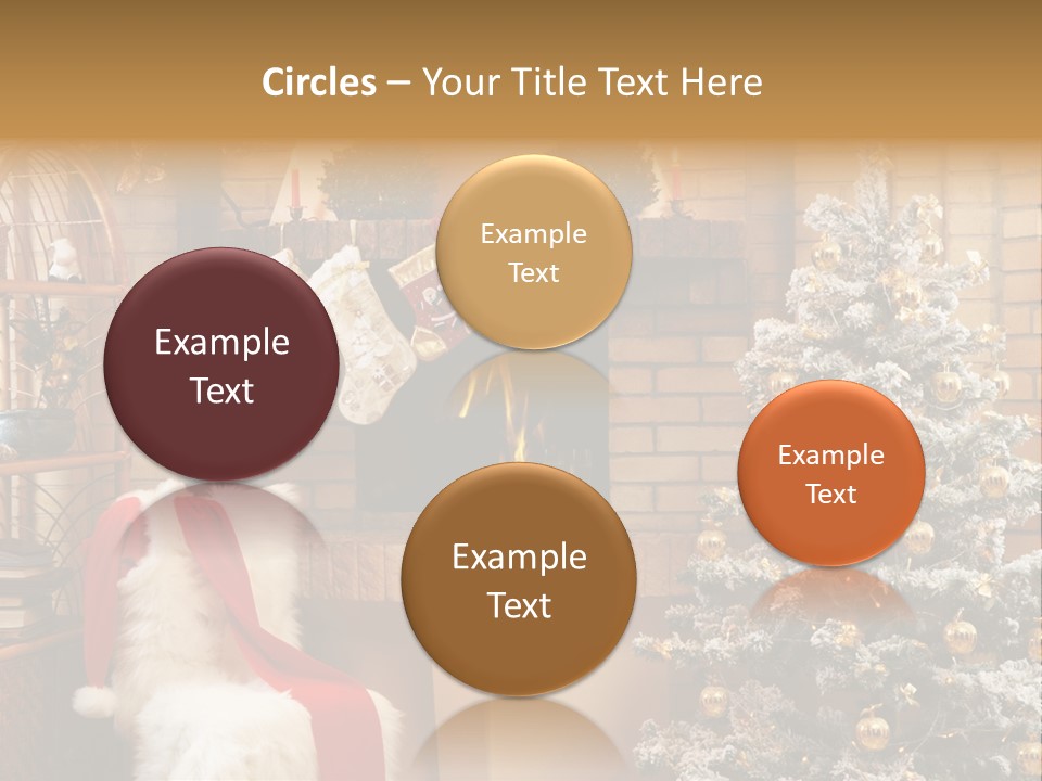 Christmas Interior Home PowerPoint Template