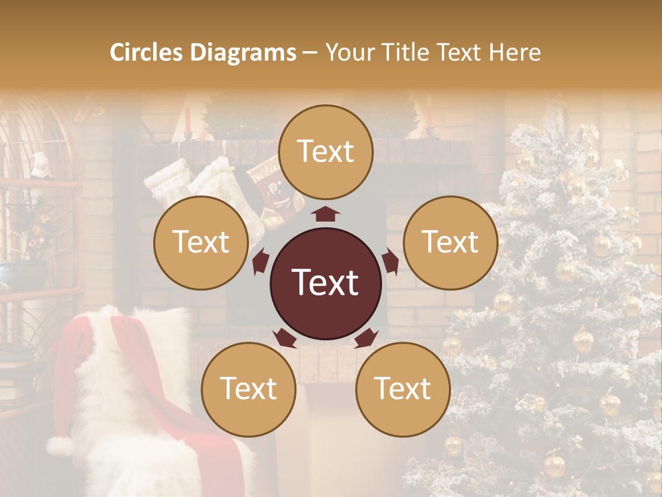 Christmas Interior Home PowerPoint Template
