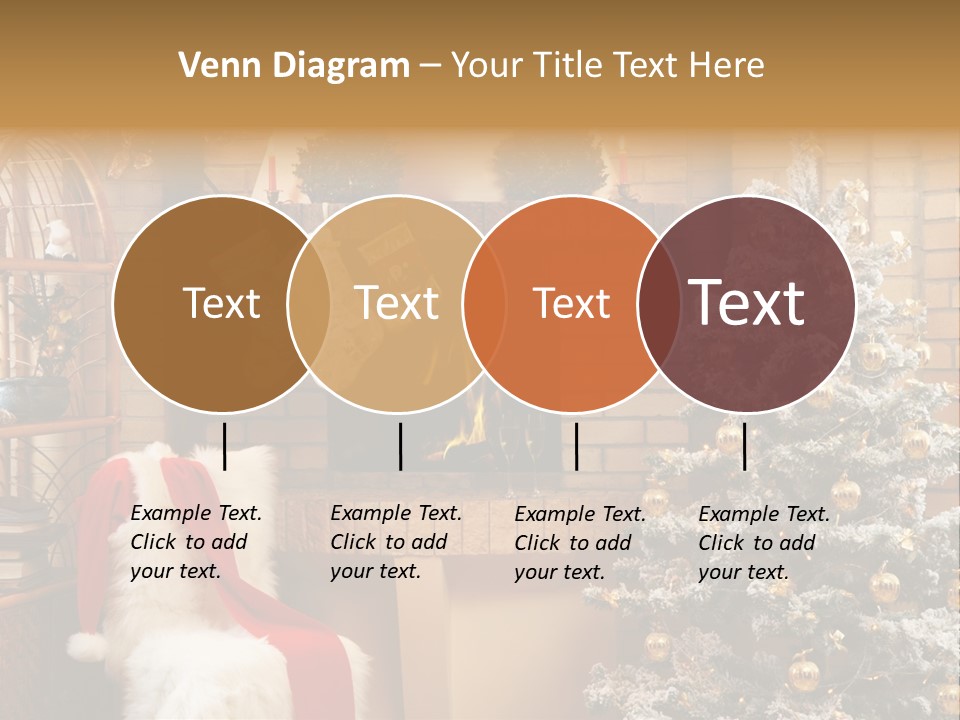 Christmas Interior Home PowerPoint Template