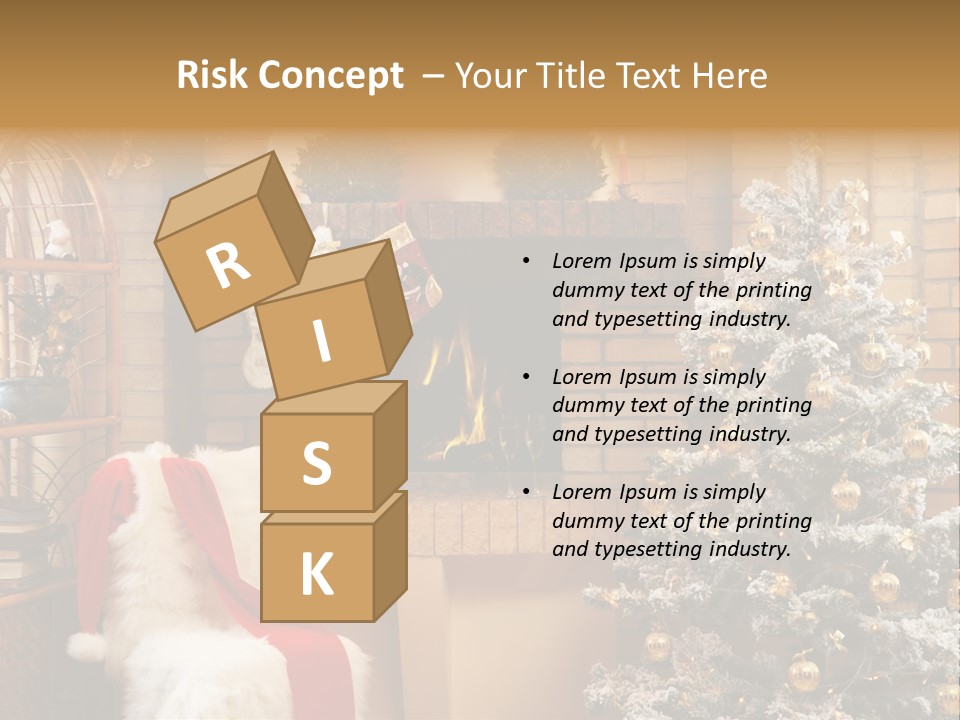 Christmas Interior Home PowerPoint Template