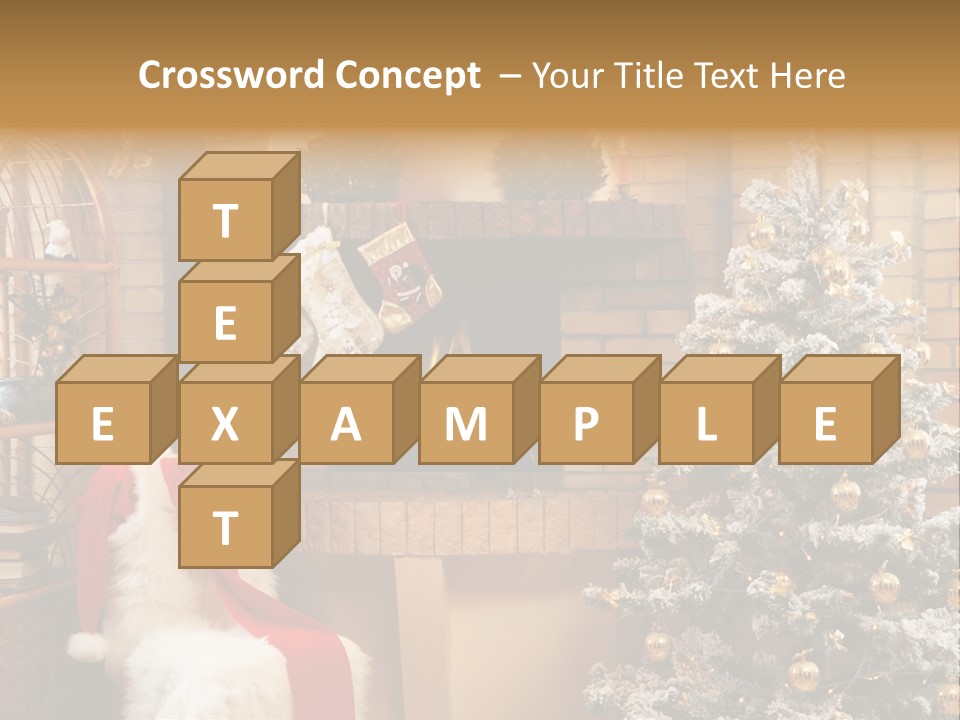 Christmas Interior Home PowerPoint Template