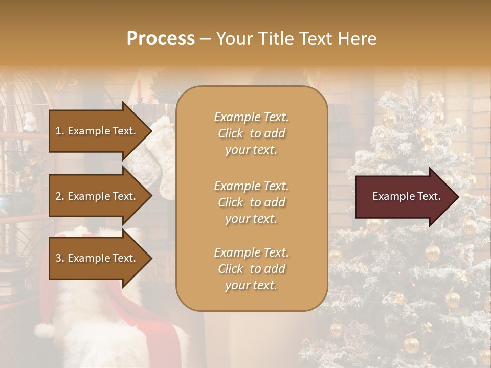 Christmas Interior Home PowerPoint Template