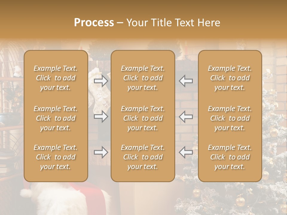 Christmas Interior Home PowerPoint Template