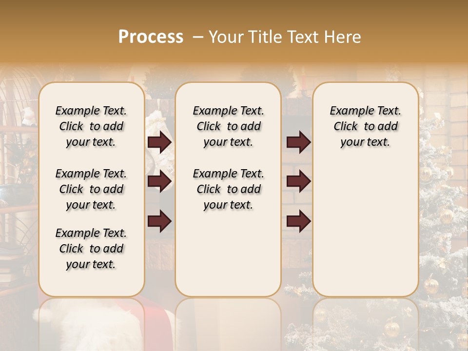 Christmas Interior Home PowerPoint Template