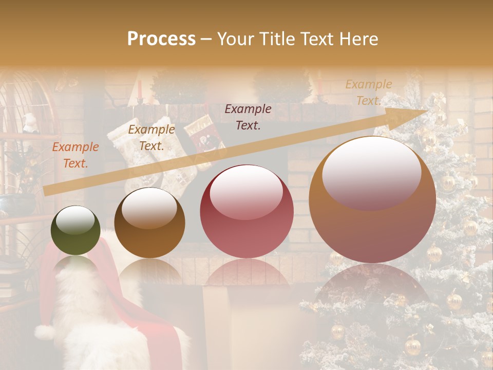 Christmas Interior Home PowerPoint Template