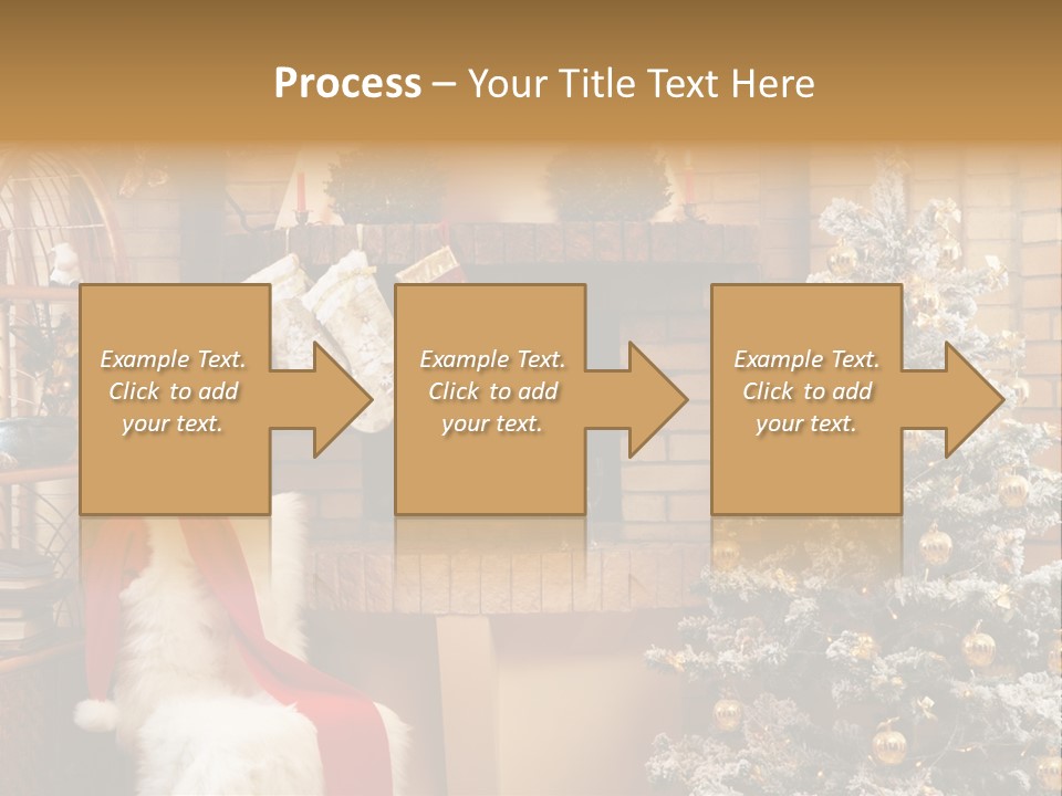 Christmas Interior Home PowerPoint Template
