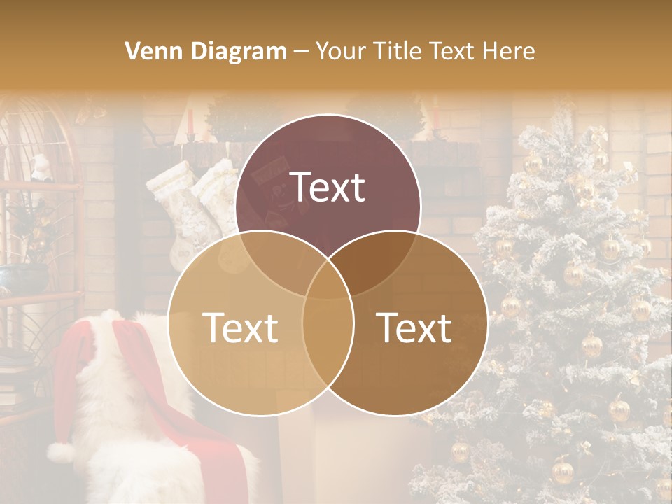 Christmas Interior Home PowerPoint Template