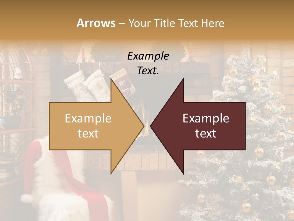 Christmas Interior Home PowerPoint Template