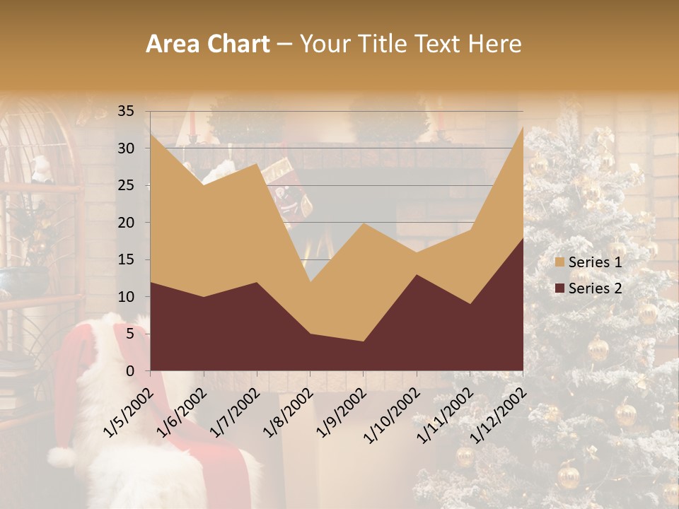 Christmas Interior Home PowerPoint Template