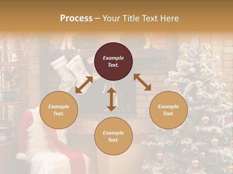 Christmas Interior Home PowerPoint Template