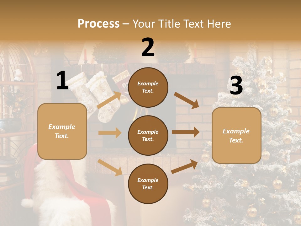 Christmas Interior Home PowerPoint Template
