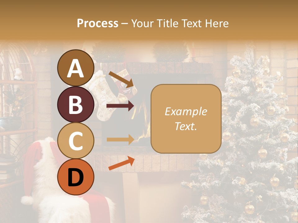 Christmas Interior Home PowerPoint Template