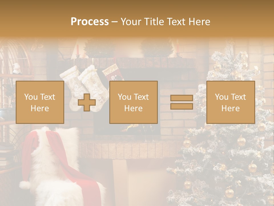 Christmas Interior Home PowerPoint Template