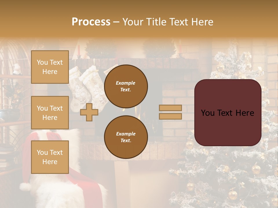 Christmas Interior Home PowerPoint Template