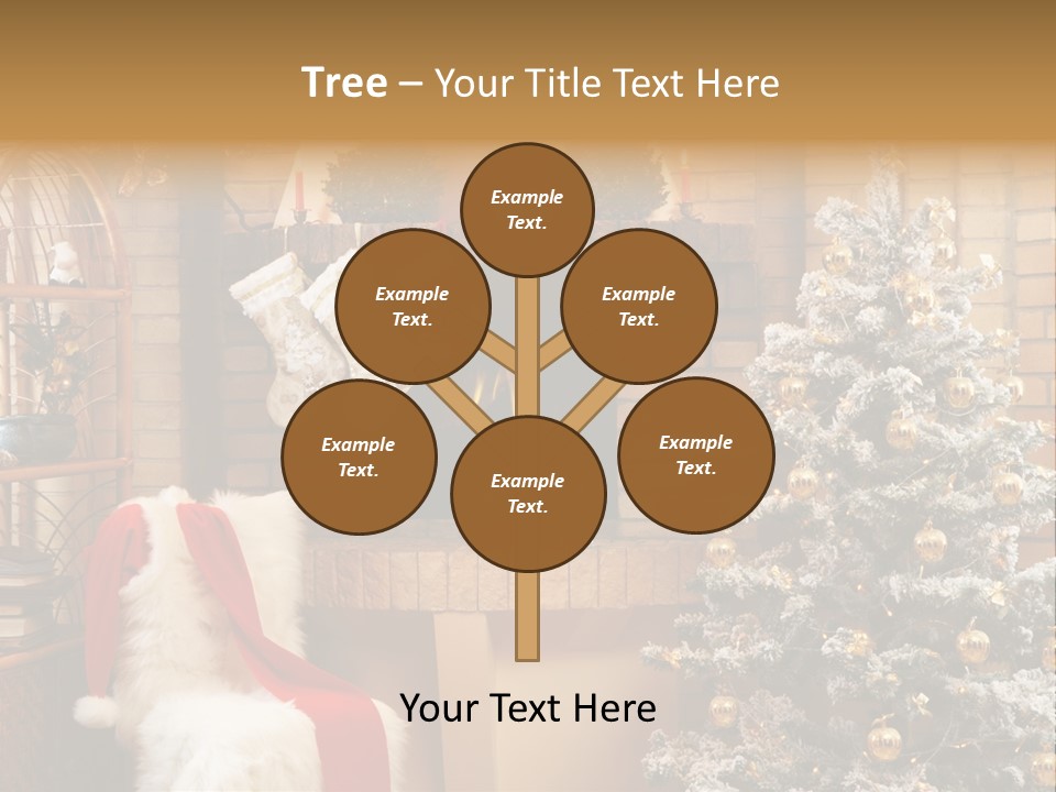 Christmas Interior Home PowerPoint Template