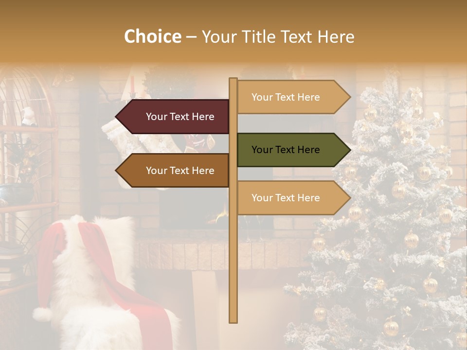 Christmas Interior Home PowerPoint Template