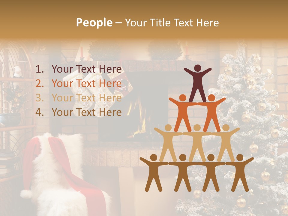 Christmas Interior Home PowerPoint Template