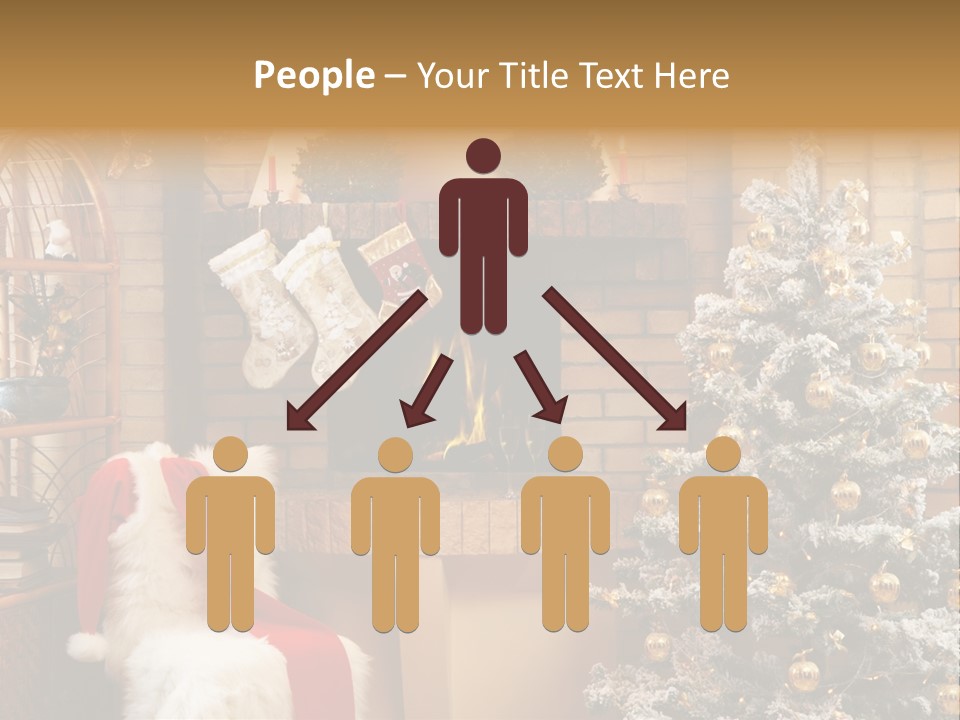 Christmas Interior Home PowerPoint Template