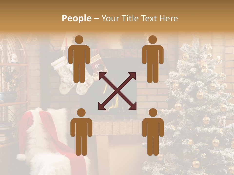 Christmas Interior Home PowerPoint Template
