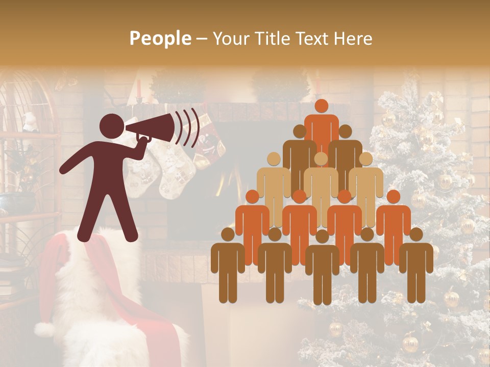 Christmas Interior Home PowerPoint Template