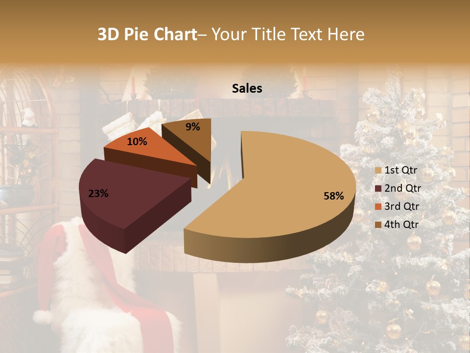 Christmas Interior Home PowerPoint Template
