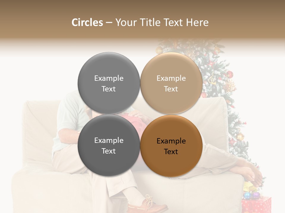 Happy Elderly Couples PowerPoint Template