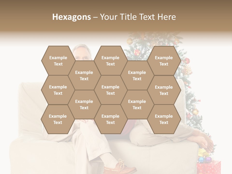 Happy Elderly Couples PowerPoint Template