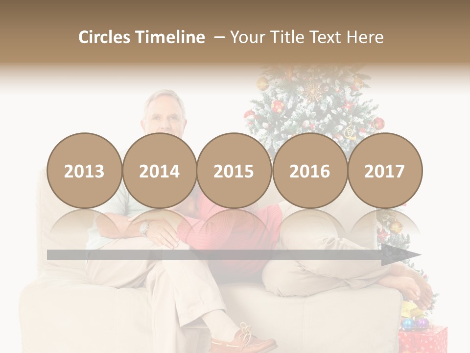 Happy Elderly Couples PowerPoint Template