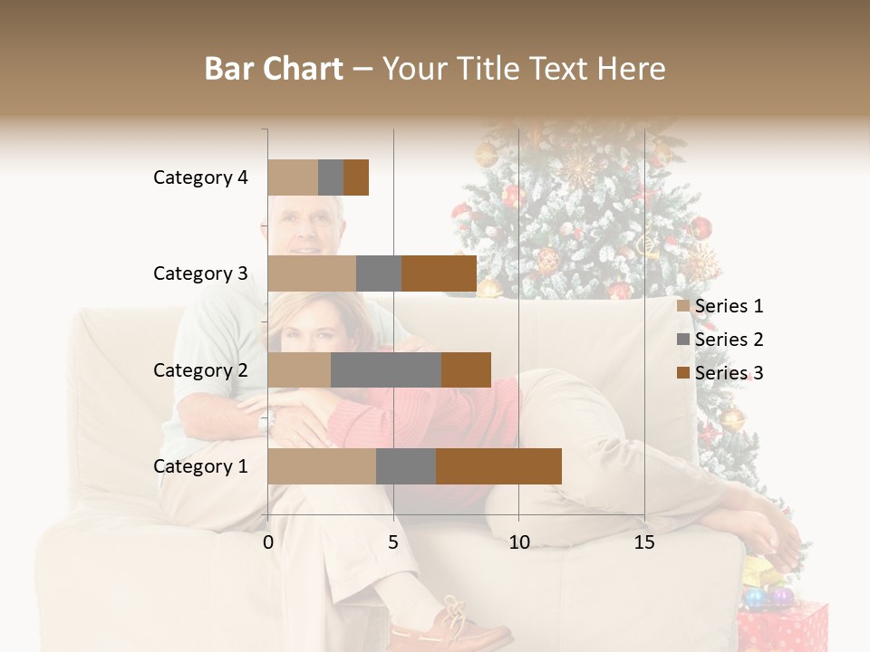 Happy Elderly Couples PowerPoint Template