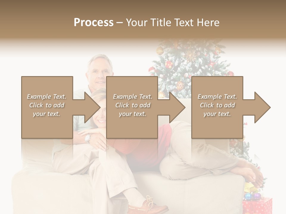 Happy Elderly Couples PowerPoint Template