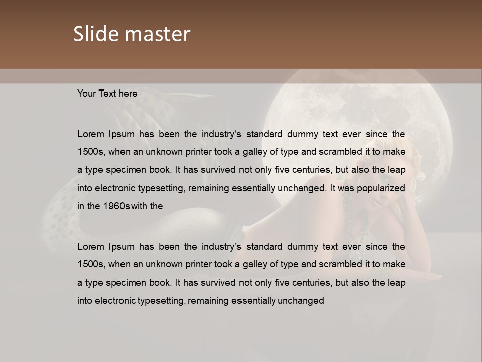 Full Moon Mermaids PowerPoint Template