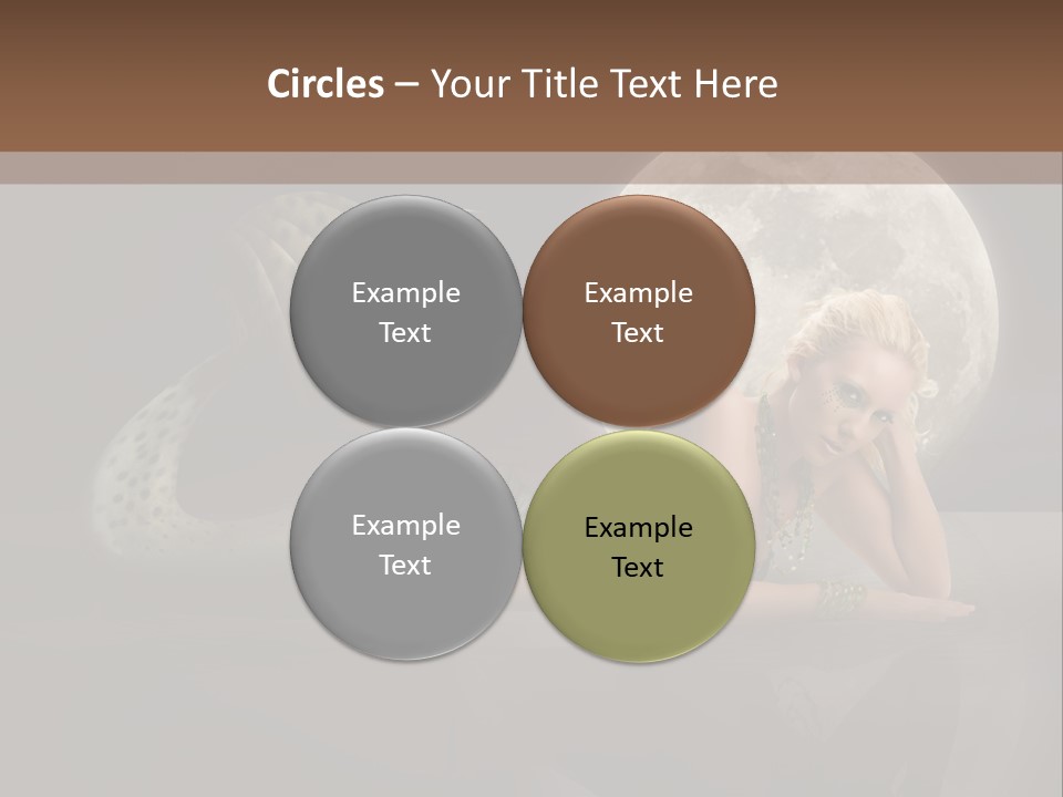 Full Moon Mermaids PowerPoint Template