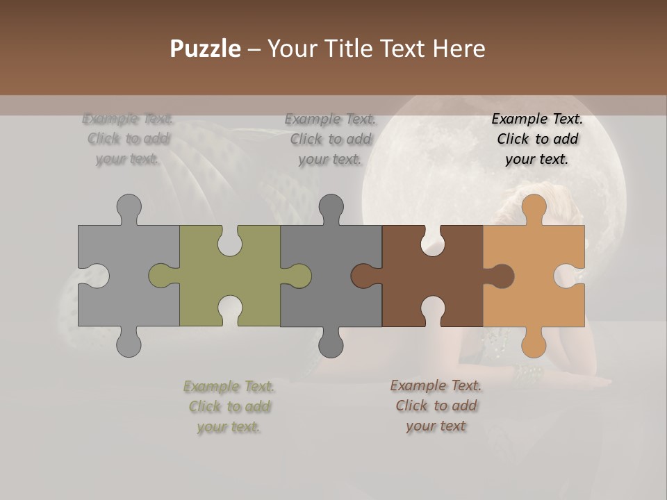 Full Moon Mermaids PowerPoint Template