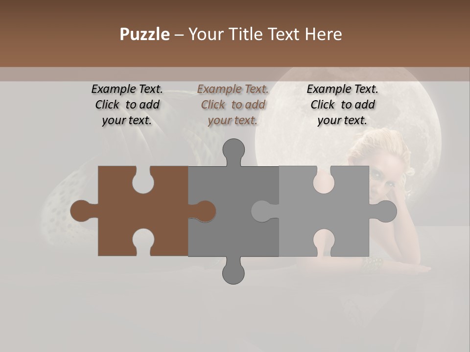 Full Moon Mermaids PowerPoint Template