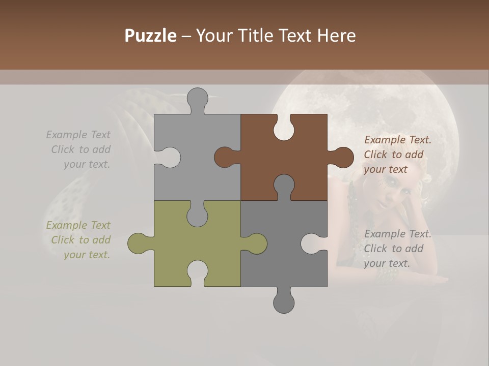 Full Moon Mermaids PowerPoint Template