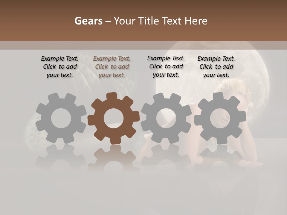 Full Moon Mermaids PowerPoint Template