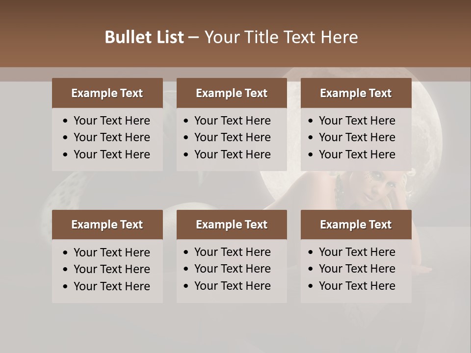 Full Moon Mermaids PowerPoint Template