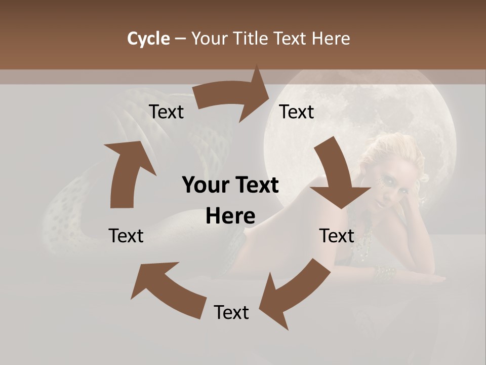 Full Moon Mermaids PowerPoint Template