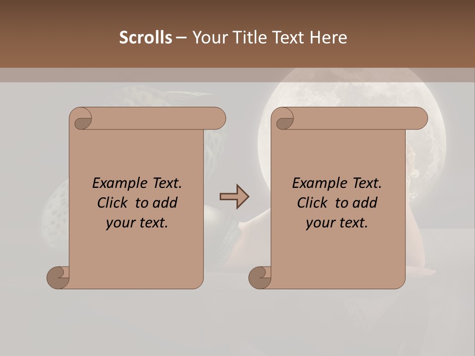 Full Moon Mermaids PowerPoint Template