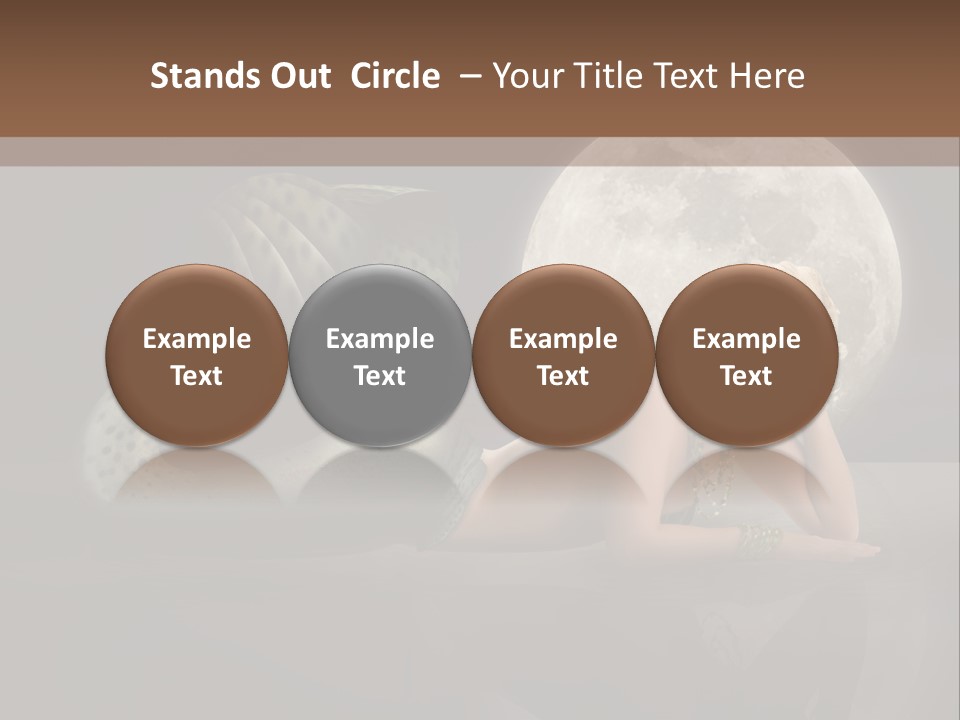 Full Moon Mermaids PowerPoint Template