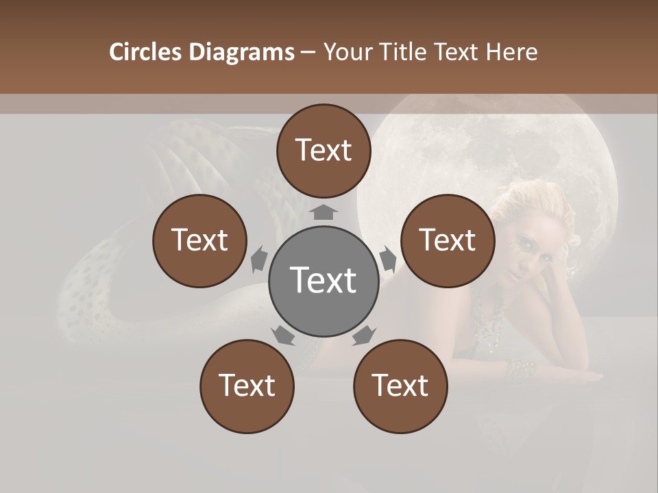 Full Moon Mermaids PowerPoint Template