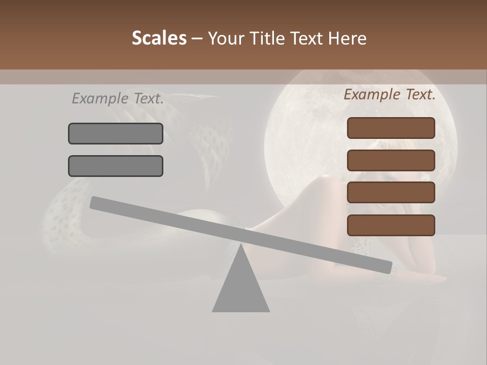 Full Moon Mermaids PowerPoint Template