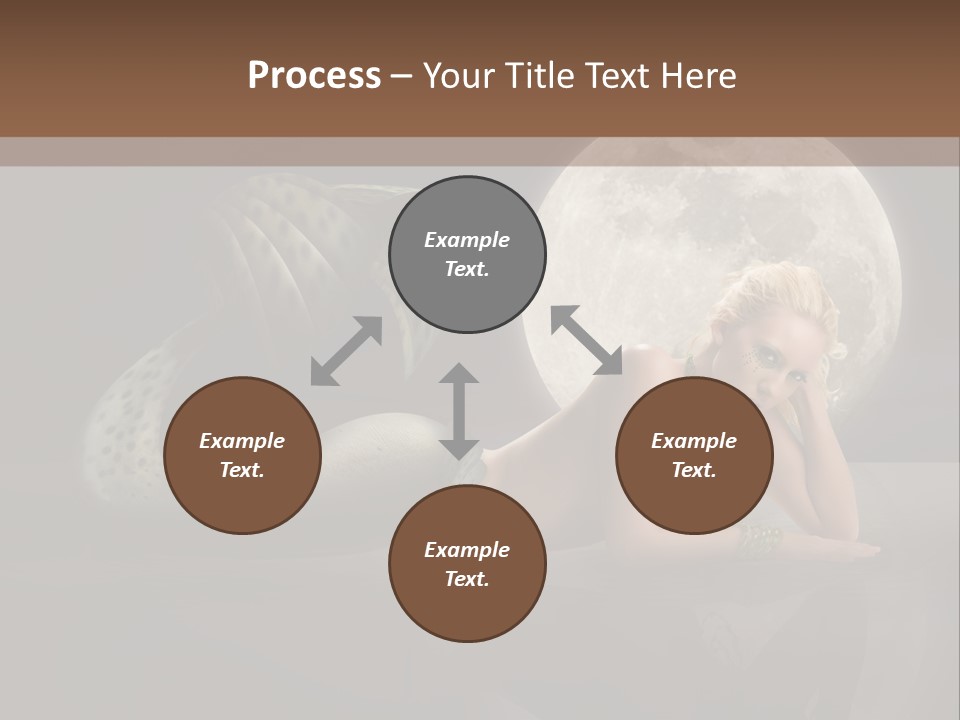 Full Moon Mermaids PowerPoint Template