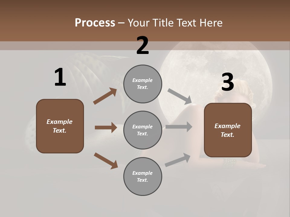 Full Moon Mermaids PowerPoint Template