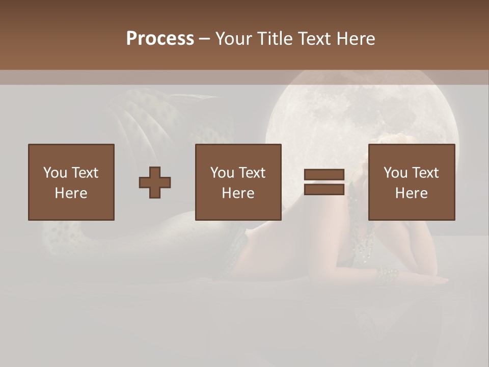 Full Moon Mermaids PowerPoint Template