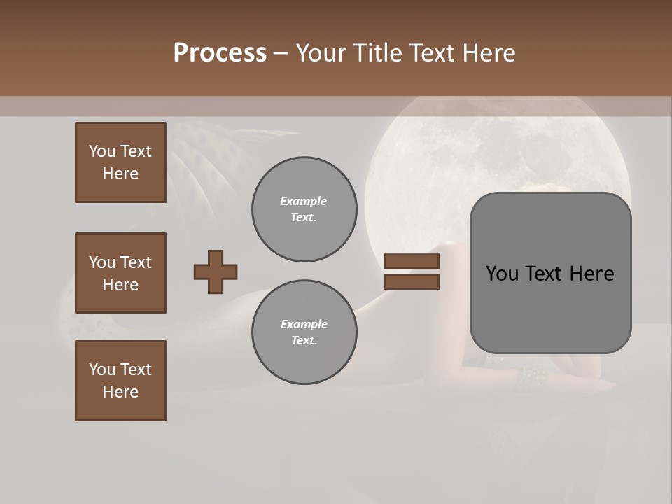 Full Moon Mermaids PowerPoint Template