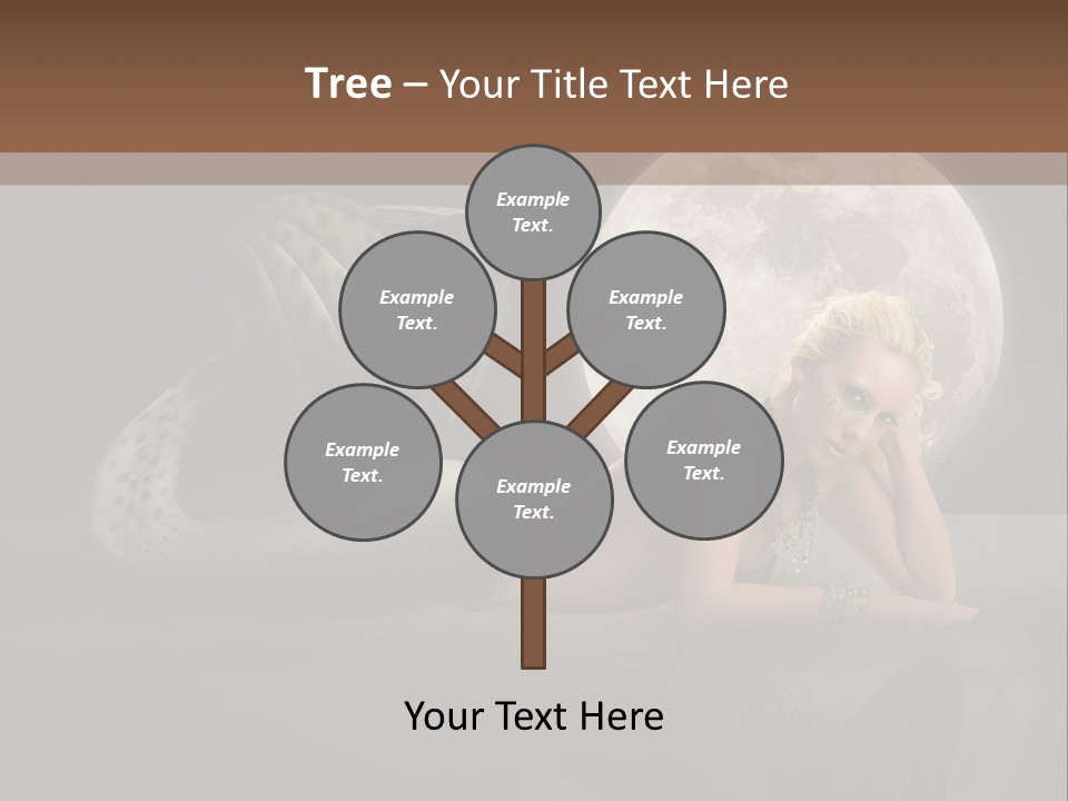 Full Moon Mermaids PowerPoint Template