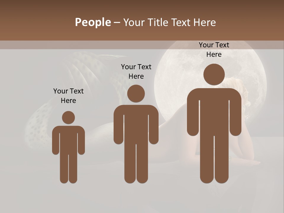 Full Moon Mermaids PowerPoint Template